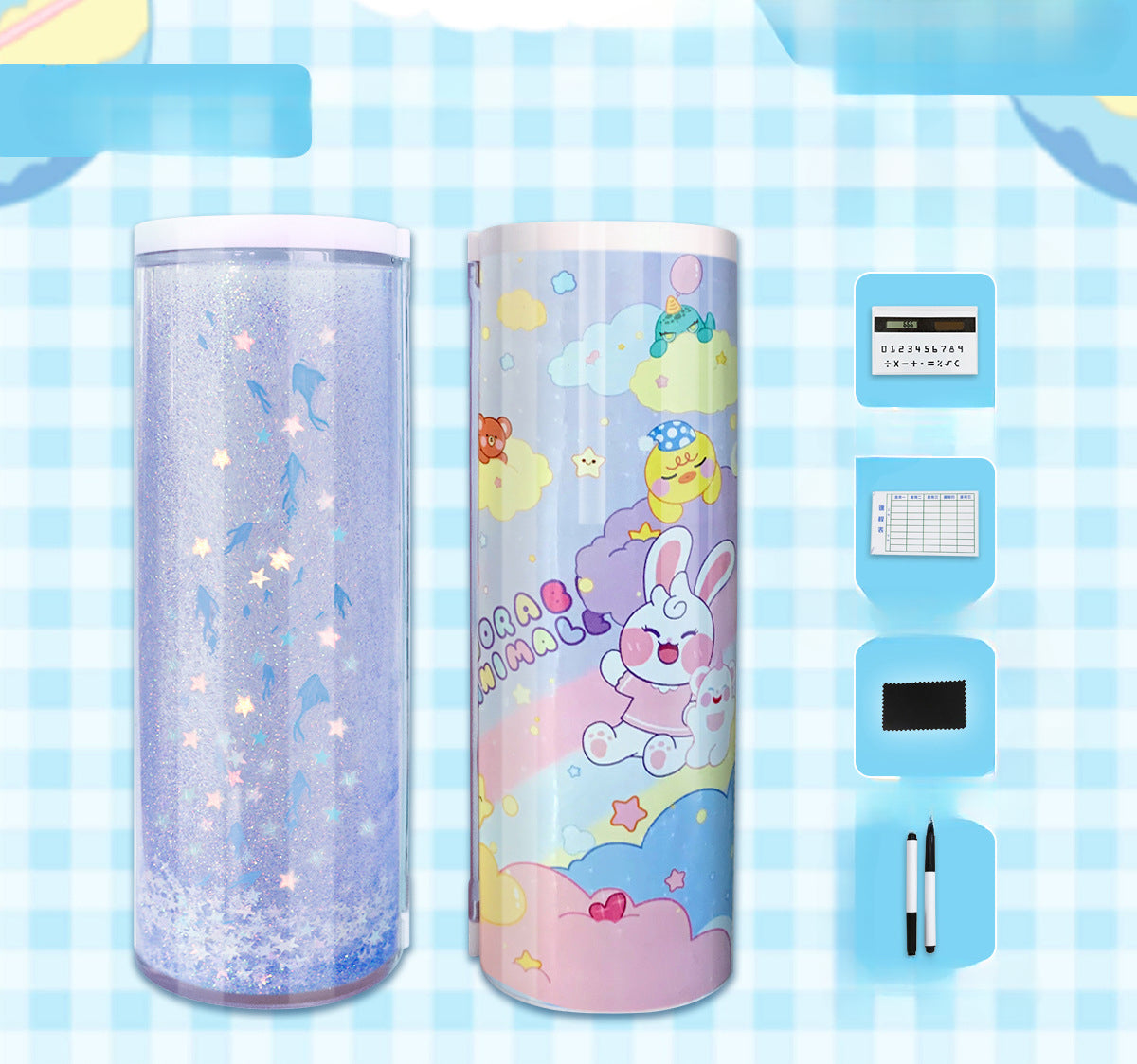 Wholesale Plastic Quicksand Pencil Case